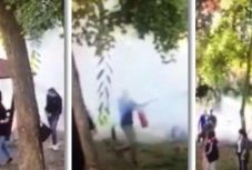 Poroltóval „tett rendet” a cigarettázó diákok között egy iskolaigazgató