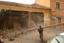 Kidőlt egy belvárosi ház fala Aradon