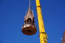 Ismét áll a nagyváradi görögkatolikus püspöki palota tornya