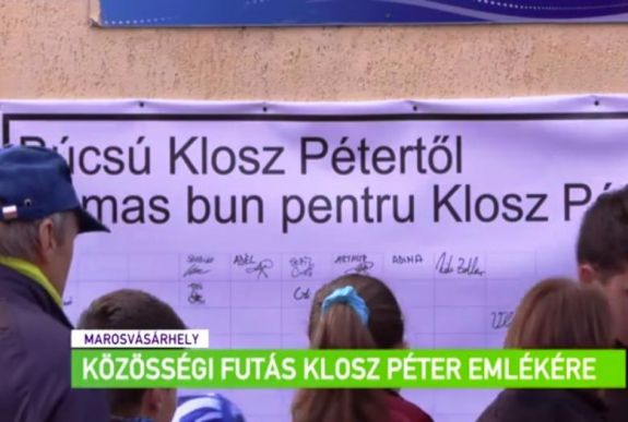 Versennyel emlékeztek Klosz Péterre Marosvásárhelyen
