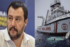 Vádat emeltek Matteo Salvini ellen egy menekülteket szállító hajó feltartóztatása miatt