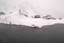 22 centiméteres a hóréteg a Bâlea-tónál