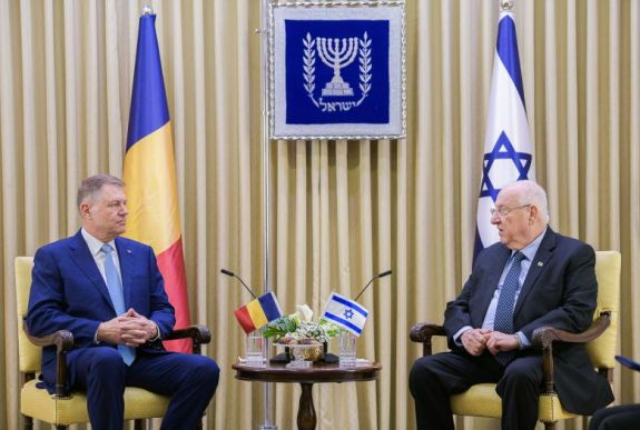 Klaus Johannis találkozott az izraeli államfővel