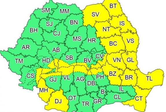 Sárga jelzésű szélriadót adtak ki szinte a fél országra