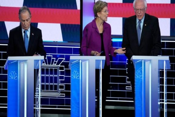 Michael Bloomberg össztűz alá került a demokraták nevadai országos tévévitáján