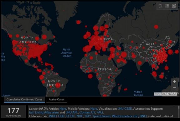 Csaknem hatszázezer a koronavírus-fertőzöttek száma a világban