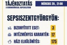 Koronavírus: háromra nőtt a fertőzöttek száma Sepsiszentgyörgyön
