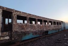 Kiégett egy motorvonat Arad megyében