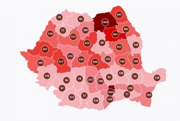 Újra jelentősen megugrott a Hargita megyei koronavírusos esetek száma