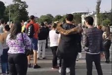 Több mint százan tüntetnek a bukaresti kormánypalota előtt