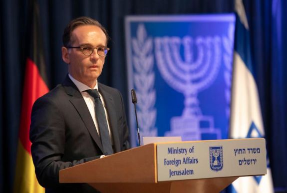 A német külügyminiszter aggodalmát fejezte ki Jeruzsálemben a ciszjordániai annektálás miatt