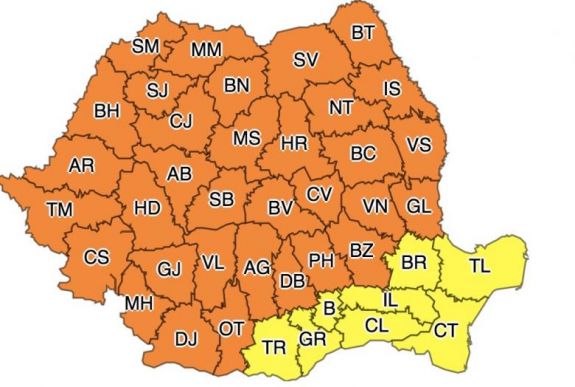 Az ország háromnegyedét érintő narancssárga viharriasztást adtak ki a meteorológusok