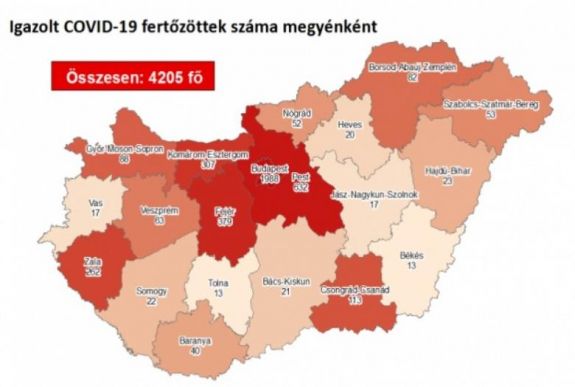 Tizenhattal nőtt az igazolt koronavírusos fertőzöttek száma Magyarországon