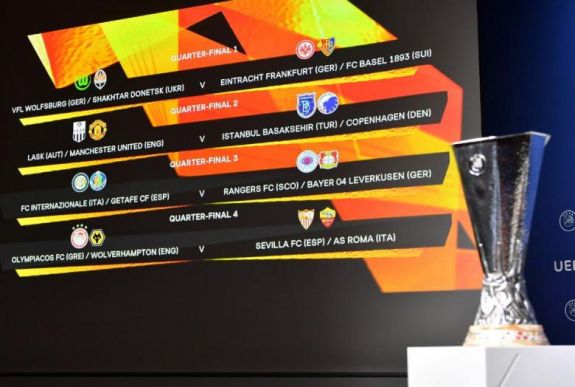 Elkészült az Európa-liga negyeddöntőinek és elődöntőinek a párosítása 