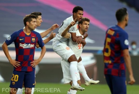 Megsemmisítette a Bayern a Barcelonát a Bajnokok Ligája negyeddöntőjében