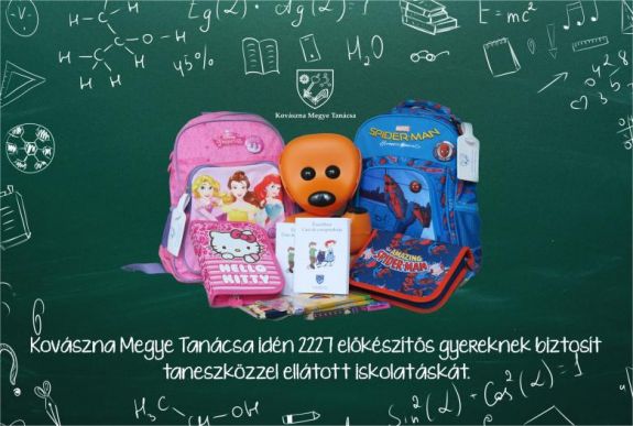 Iskolatáskát és tanfelszereléseket kapnak a háromszéki kisdiákok
