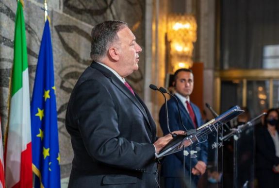Az amerikai külügyminiszter óvatosságra intette az olasz kormányt Kínával kapcsolatban