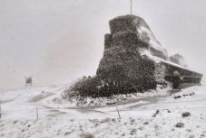 Havazott a romániai hegyekben