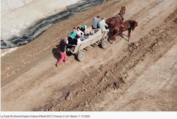 Drón „csípte nyakon” az épülő gyorsforgalmi útról lopó családot