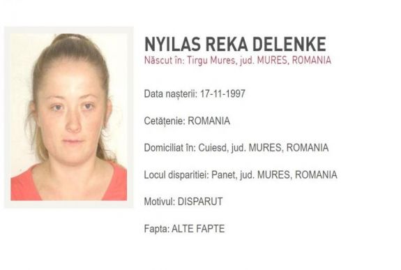 Eltűnt egy 22 éves lány a Maros megyei Székelykövesdről