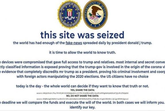 Hekkerek írták át Donald Trump honlapját