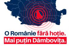 Dâmbovița megyében betiltották a „Tolvajlás nélküli Romániát” jelmondatot