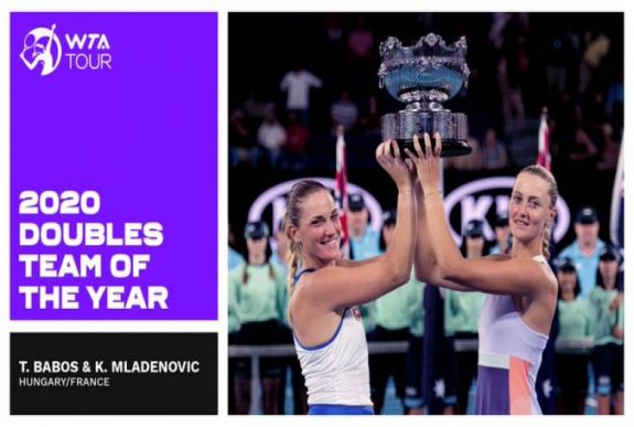 Női tenisz: a Babos-Mladenovic duó nyerte el az Év párosa-díjat