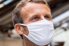 Koronavírusos Emmanuel Macron francia államfő