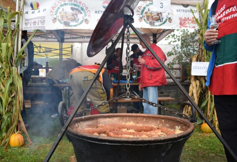 Esőben is jó hangulatban zajlott a 22. parajdi töltöttkáposzta fesztivál