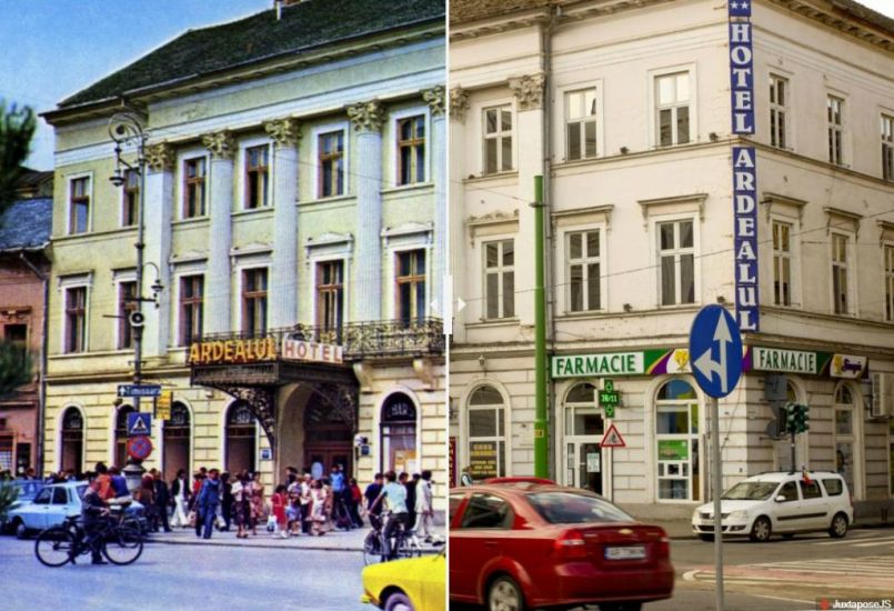 Rendszerváltás előtti képeslapokat fotóztunk újra Temesvártól Brassóig