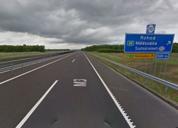 Az M3-as autópálya | Forrás: Google Maps