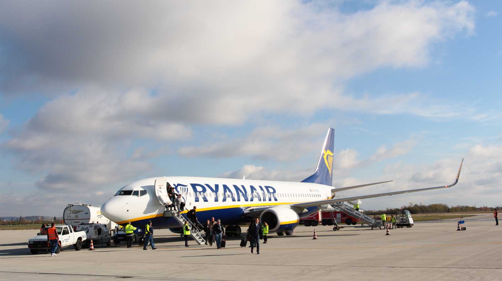 A Ryanairt jól ismerik Nagyváradon. Korábban már számos járatát leállította a bihari megyeszékhelyen | A szerző felvétele