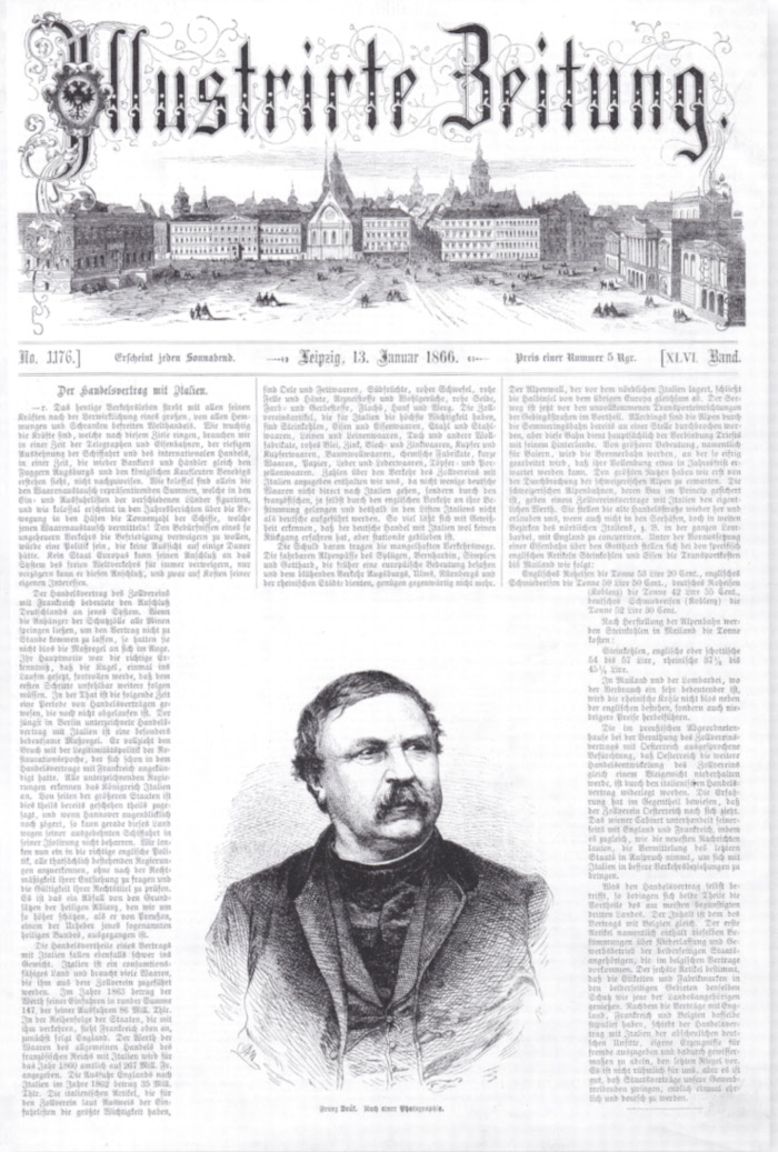Deák Ferenc az Illustrirte Zeitung címlapján 1866 januárjában l Forrás: Címlapon Magyarország kötet, TranzPress