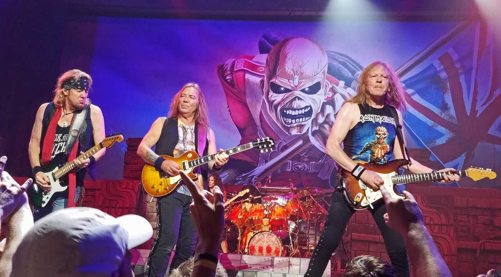 Az Iron Maiden egy 2017-es fellépésen | fotó: Wikipedia