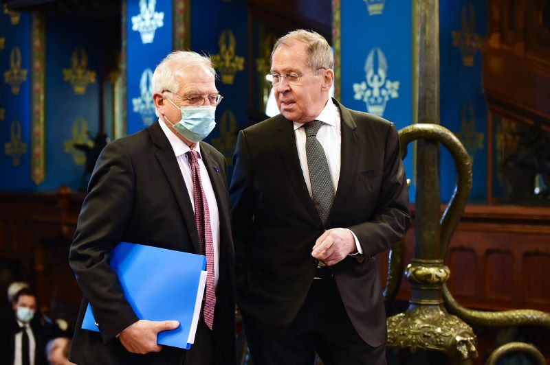 Josep Borrell és Szergej Lavrov Moszkvában | Forrás: Josep Borrell Twitter-oldala
