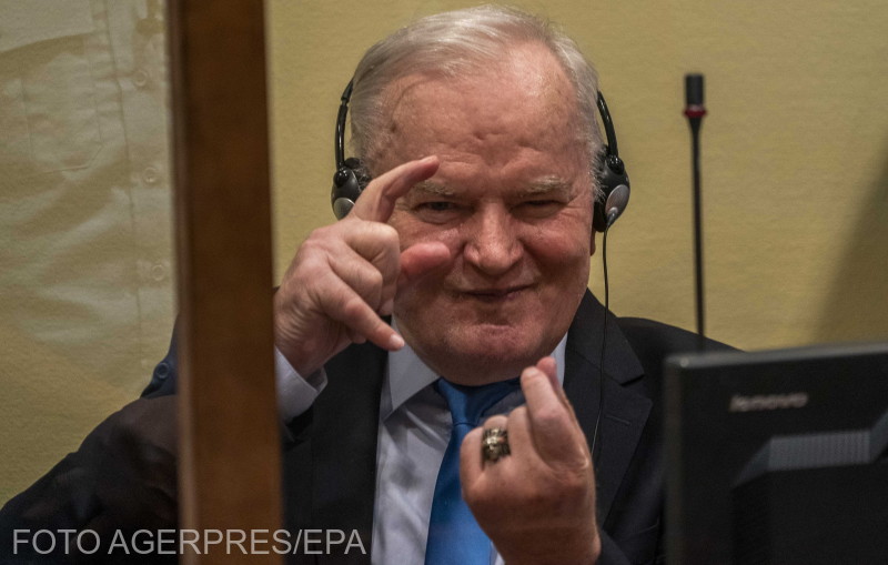 Mladic az ítélet kihirdetésekor | Fotó: Agerpes/EPA