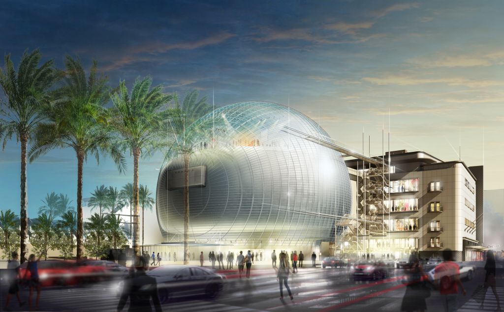 Az Academy Museum of Motion Pictures látványterve Renzo Piano tervei alapján