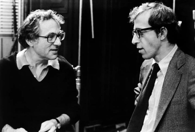 Walter Bernstein és Woody Allen egy archív felvételen | Forrás: Twitter