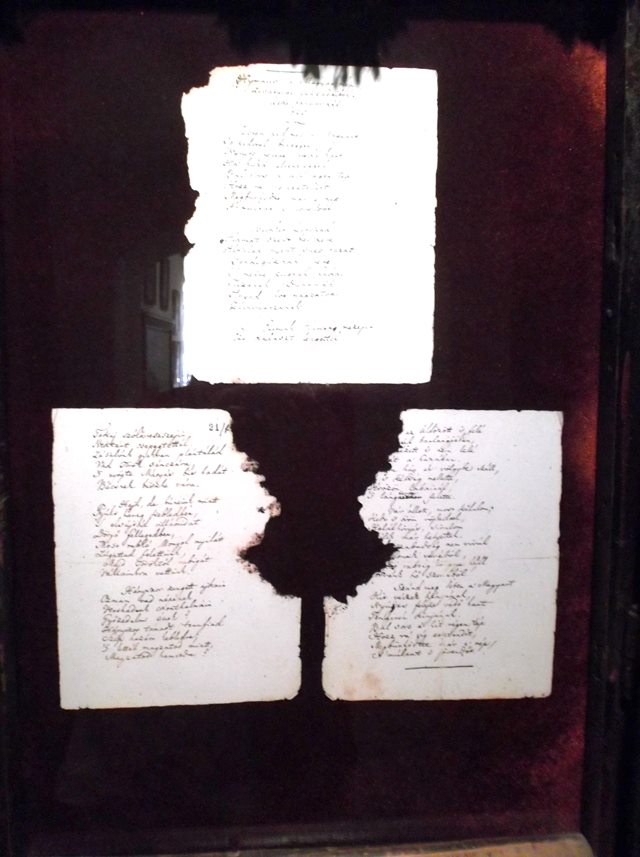 A Himnusz kéziratának álmosdi másolata | Fotó: Fried Noémi Lujza