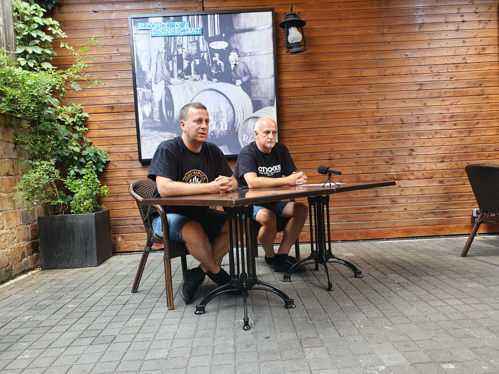 Nagy Zoltán, az Iskola Alapítvány elnöke (balra) és Gajda Ferenc, a CityRocks ügyvezető igazgatója | A szerző felvétele