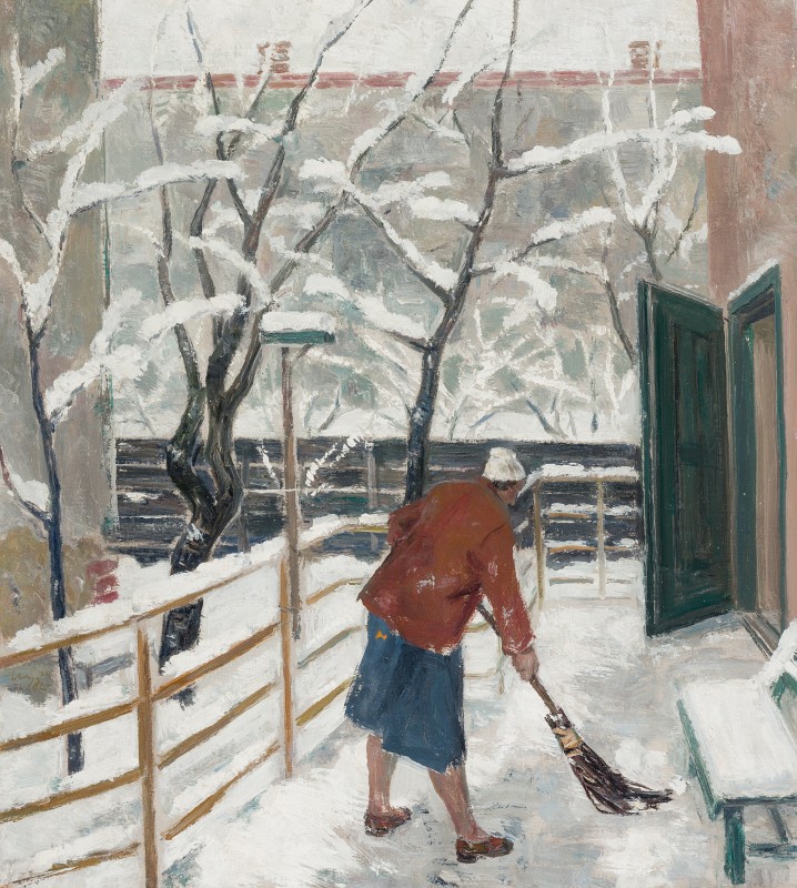 Nagy Albert: Tél (1962), olaj, vászon | fotó: Quadro