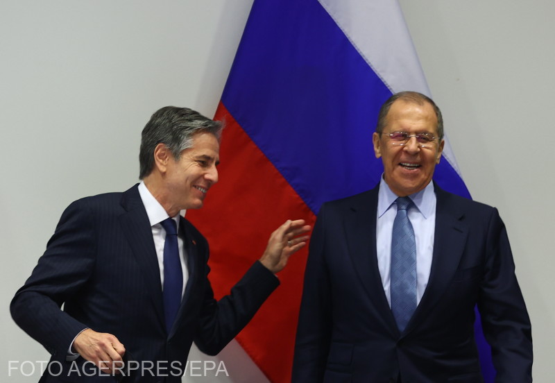 Anthony Blinken és Szergej Lavrov | Fotó: Agerpres/EPA