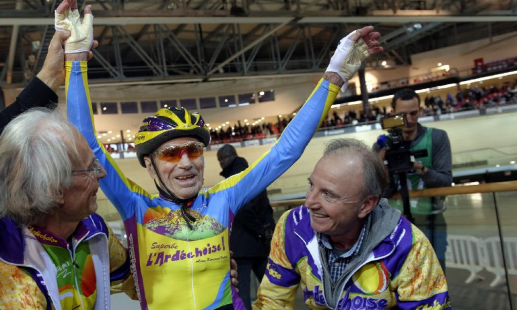 Marchand, a világ legidősebb kerékpárversenyzője | Fotó: Digi24