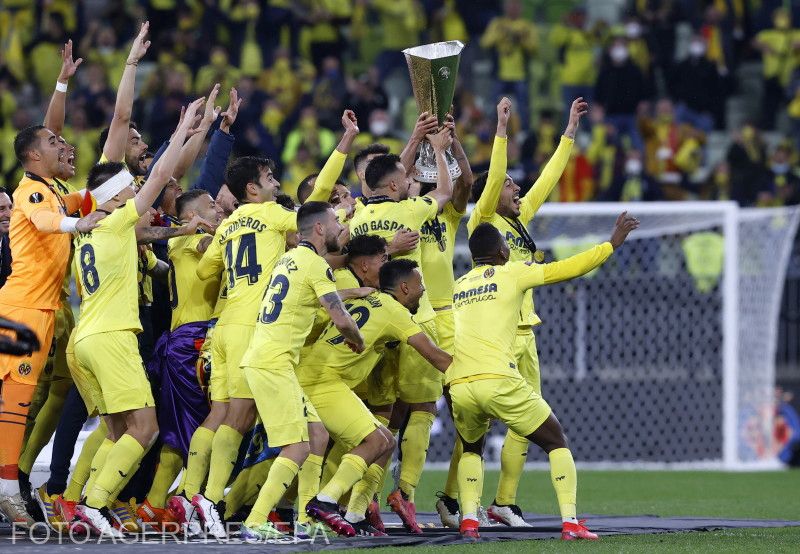 A Villareal játékosai örvendtek a végén | Fotó: Agerpres/EPA