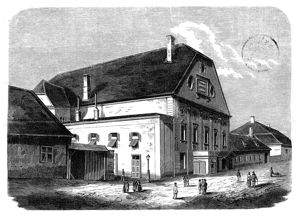 A Farkas utcai színház az 1865-ös átépítés után | forrás: a KÁMSZ Dokumentációs Tára