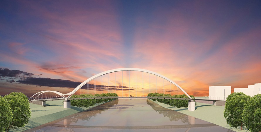 Az új Szamos-híd látványterve | Fotó: polgármesteri hiavtal