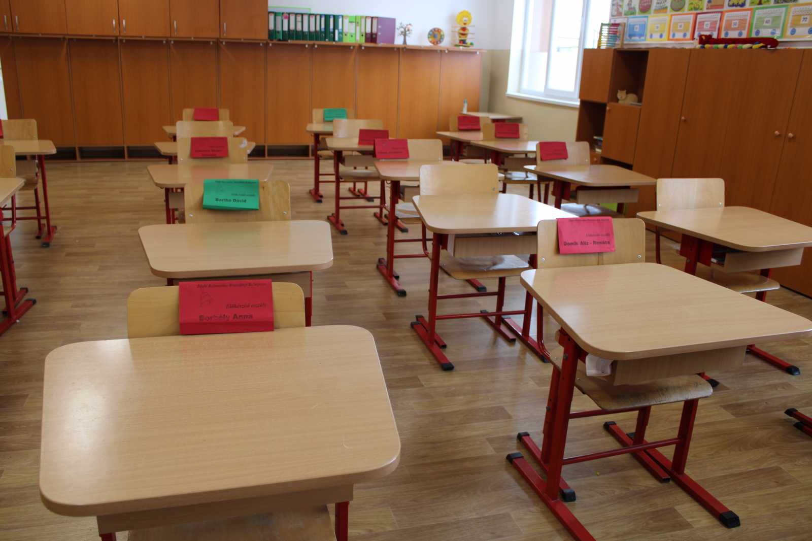 A tantermek többsége üresen marad hétfőn | Fotó: Kulcsár Mária 