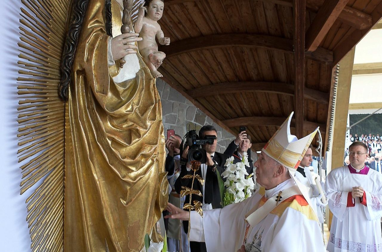 Ferenc pápa Csíksomlyón 2019. június elsején l Fotó: vaticannews.va