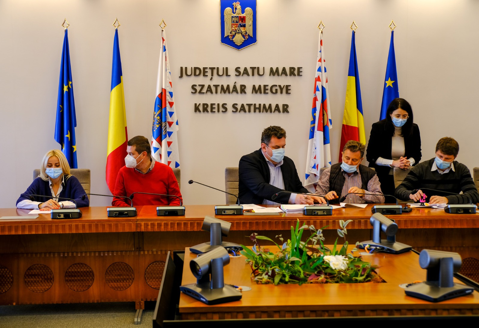 Aláírták a műszaki tervek elkészítéséről szóló szerződést | Fotó: Szatmár Megyei Tanács