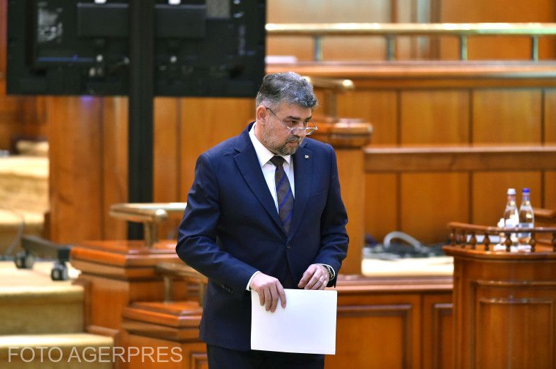 Marcel Ciolacu az indítvány szavazásán | Fotó: Agerpres